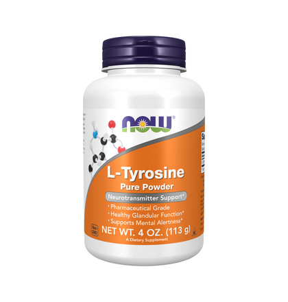 NOW L-Tirosine, L-Тирозин, 113 грамм