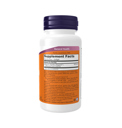 NOW Ubiquinol, Убихинол, 60 капсул