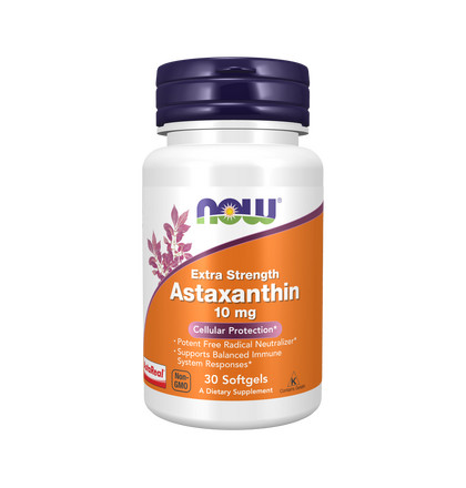 NOW Astaxanthin, Астаксантин, 30 капсул