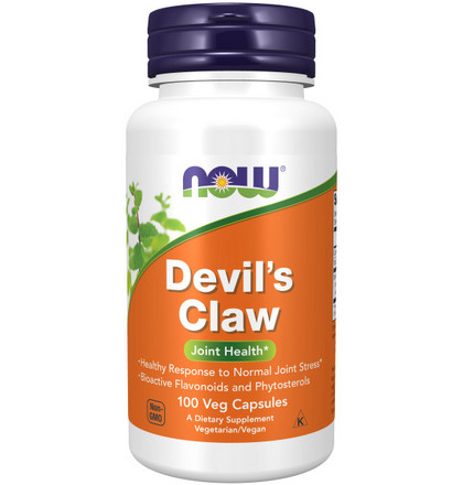 NOW Devil's Claw Root, Экстракт корня Когтя Дьявола, 100 вег.капс