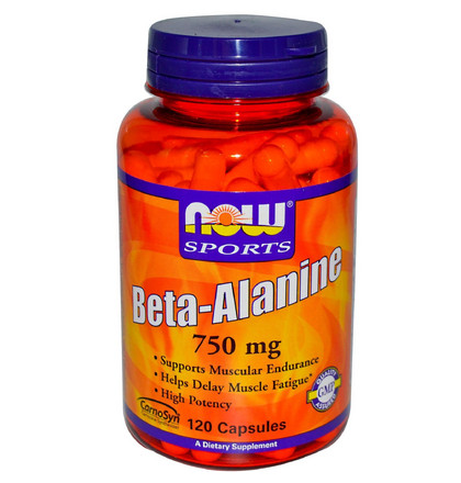 NOW Beta Alanine, Бета Аланин, 120 капсул