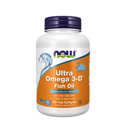 NOW Ultra Omega-3, Ультра Омега-3, 90 капсул