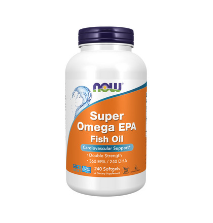 NOW Super omega EPA, Супер Омега ЭПК, 240 капсул