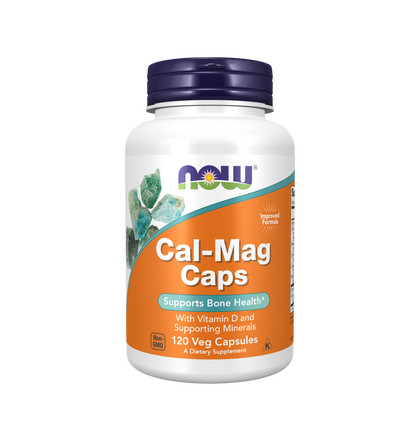 NOW Cal-Mag Caps, Кал-Маг Капс, 120 капсул