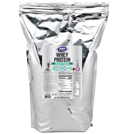 NOW Whey Protein, Сывороточный протеин, 4540 гр