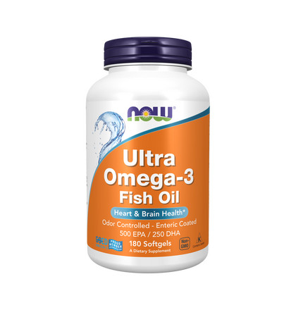 NOW Ultra Omega-3, Ультра Омега-3, 180 капсул