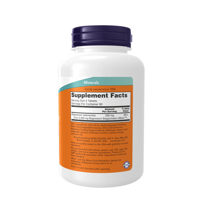 NOW Magnesium Glycinate, Магния Глицинат, 180 таблеток