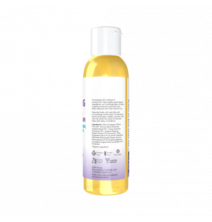 NOW Soothing Baby Oil calming Lavender, Успокаивающее детское масло Лаванда, 118 мл