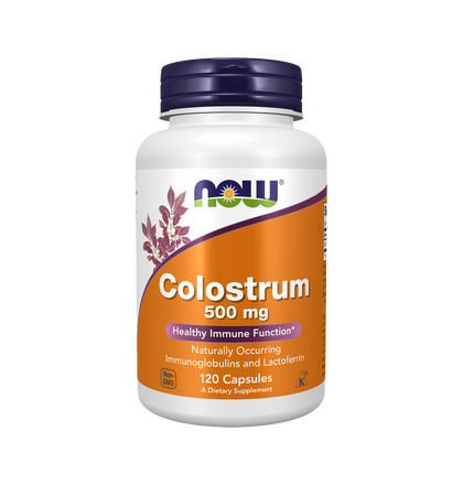 NOW Super Colostrum 500 mg, Супер Колострум 500 мг, 120 капсул