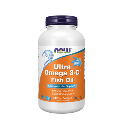 NOW Ultra Omega-3, Ультра Омега-3, 180 капсул