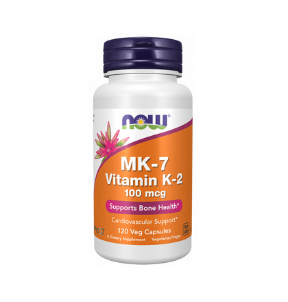 NOW MK-7 Vitamin K-2 100 mcg, МК-7 Витамин К-2 100 мкг, 120 капсул