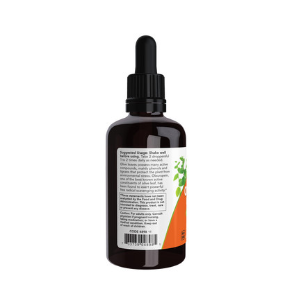NOW Olive Leaf Glycerite, Глицерат листьев оливы, 59 мл