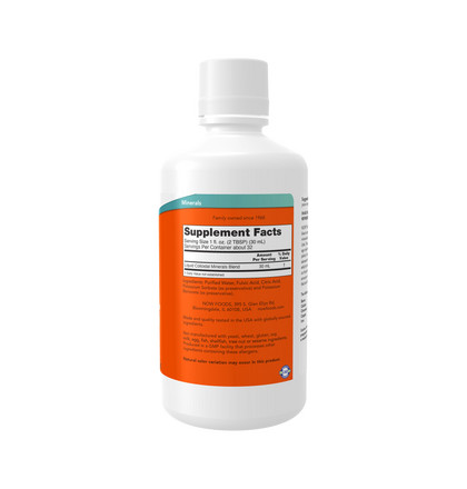 NOW Colloidal Minerals Liquid, Коллоидные минералы, 946 мл