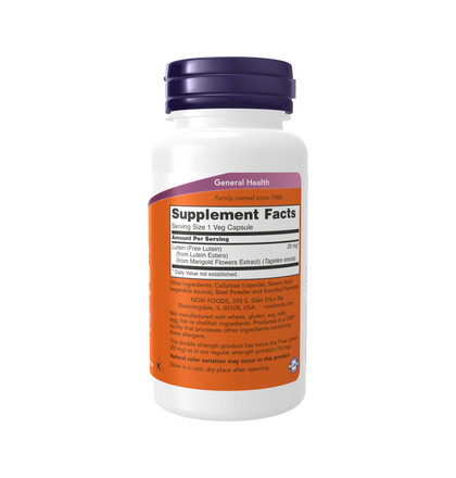 NOW Lutein Esters, Лютеин Эстерс, 90 капсул