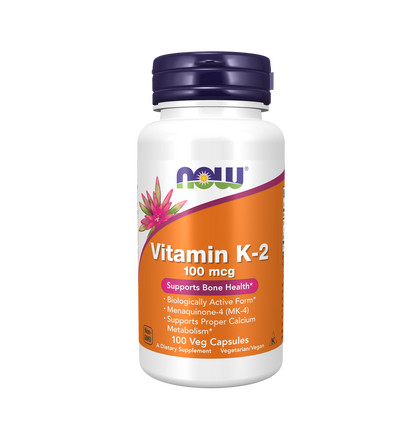 NOW Vitamin K-2 100 mcg, Витамин К-2 100 мкг, 100 капсул