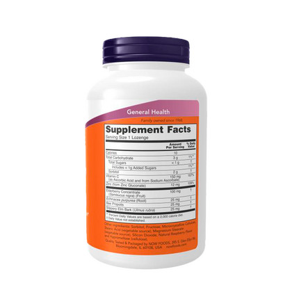 NOW Elderberry & Zinc, Бузина и Цинк, 90 таблеток