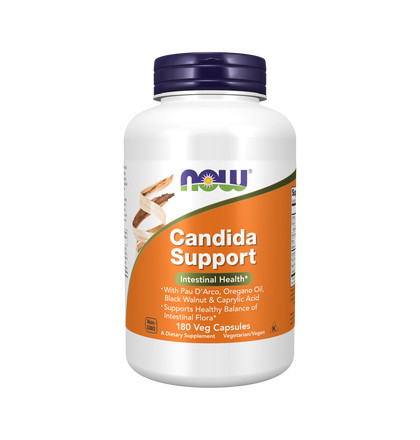NOW Candida Support, Флора Баланс, 180 капсул
