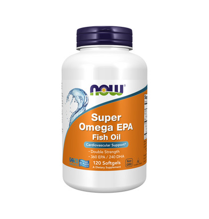 NOW Super omega EPA, Супер Омега ЭПК, 120 капсул