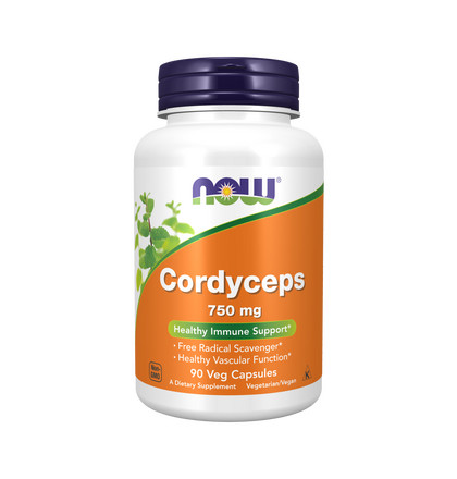 NOW Cordyceps, Кордицепс, 90 капсул